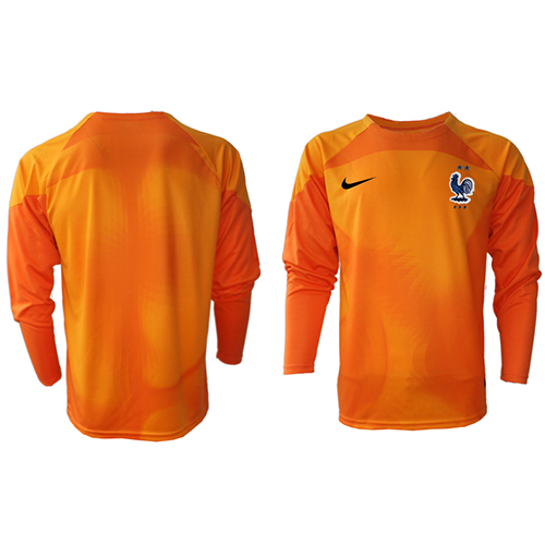 France Goalkeeper Replica Home Shirt World Cup 2022 Long Sleeve